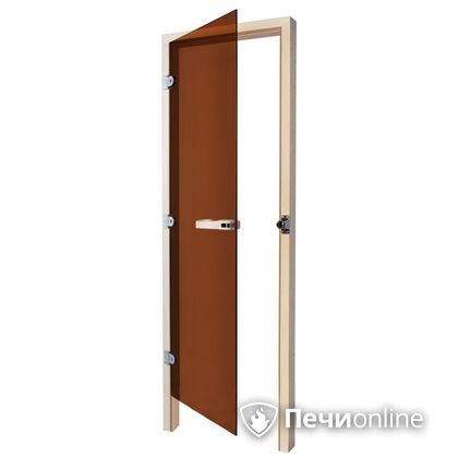 Дверь для бани Sawo Дверь 730 - 3SGD бронза левая без порога кедр 690mm х 1850mm в Санкт-Петербурге