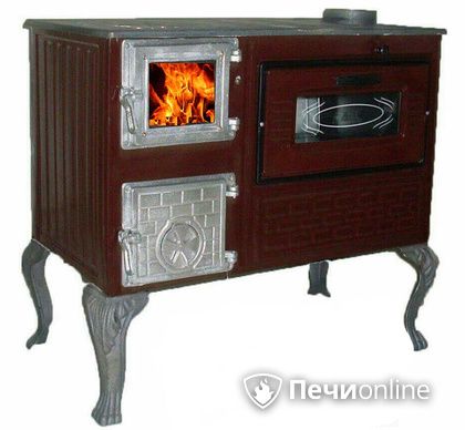 Отопительно-варочная печь МастерПечь ПВ-06 с духовым шкафом, 7.5 кВт в Санкт-Петербурге