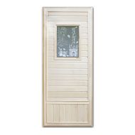 Дверь деревянная Банный эксперт Девушка в баньке эконом коробка липа 185/75